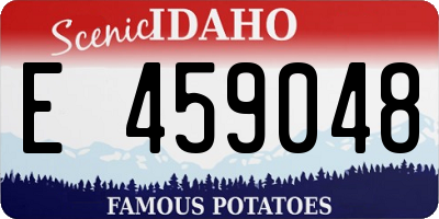 ID license plate E459048