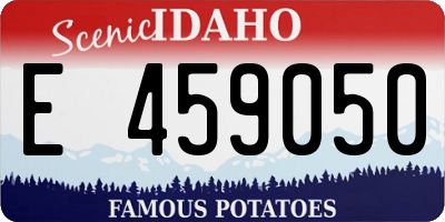 ID license plate E459050