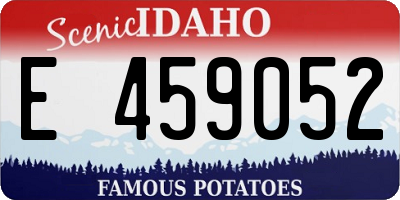 ID license plate E459052