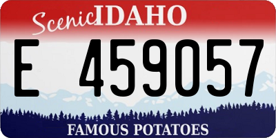 ID license plate E459057
