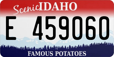 ID license plate E459060