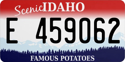 ID license plate E459062