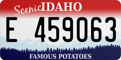 ID license plate E459063