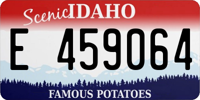 ID license plate E459064