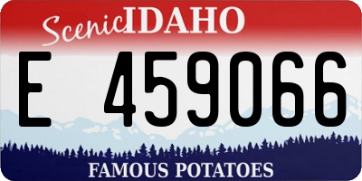 ID license plate E459066