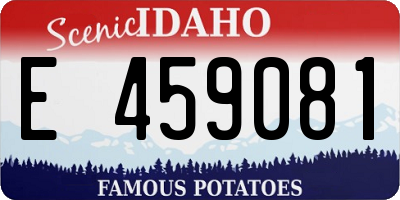ID license plate E459081