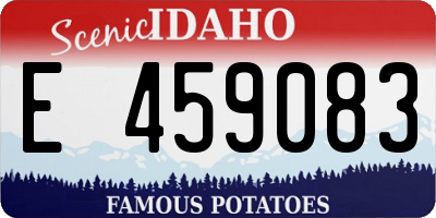 ID license plate E459083