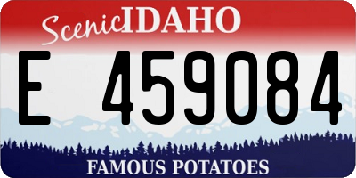 ID license plate E459084