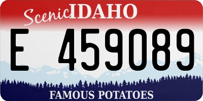 ID license plate E459089