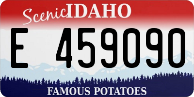 ID license plate E459090