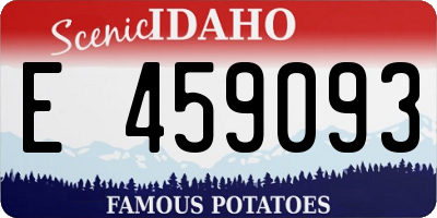 ID license plate E459093