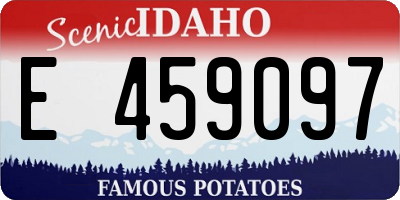 ID license plate E459097