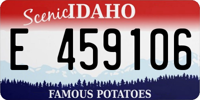 ID license plate E459106