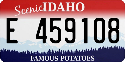 ID license plate E459108