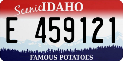 ID license plate E459121