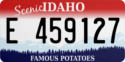ID license plate E459127