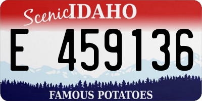 ID license plate E459136