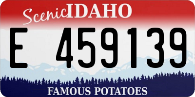 ID license plate E459139