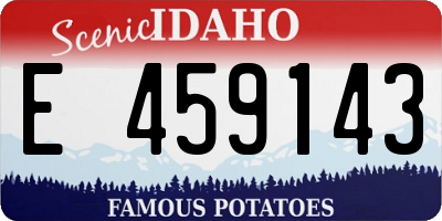 ID license plate E459143