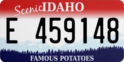 ID license plate E459148
