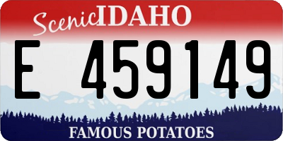 ID license plate E459149