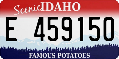 ID license plate E459150