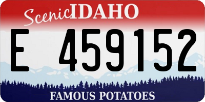 ID license plate E459152