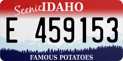 ID license plate E459153