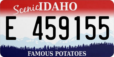 ID license plate E459155