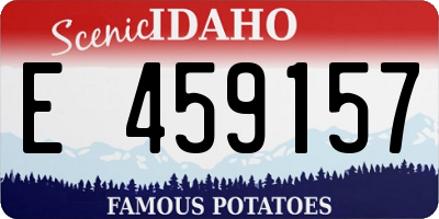 ID license plate E459157