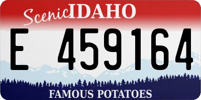 ID license plate E459164