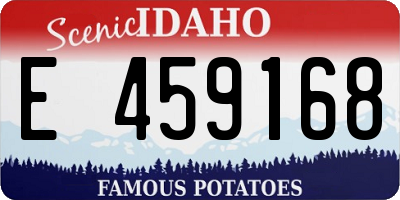 ID license plate E459168