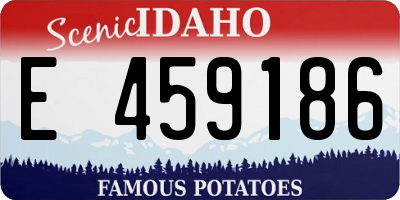 ID license plate E459186
