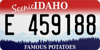 ID license plate E459188