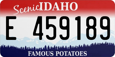 ID license plate E459189