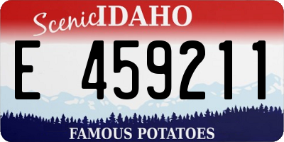 ID license plate E459211