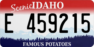 ID license plate E459215