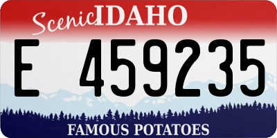 ID license plate E459235