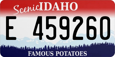 ID license plate E459260