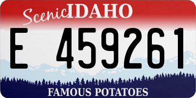 ID license plate E459261