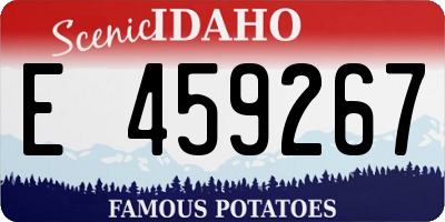ID license plate E459267