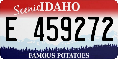 ID license plate E459272