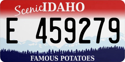 ID license plate E459279