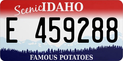 ID license plate E459288