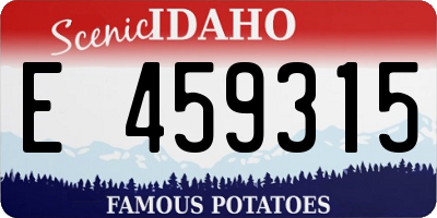 ID license plate E459315