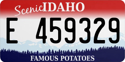ID license plate E459329