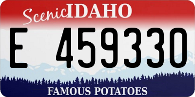 ID license plate E459330