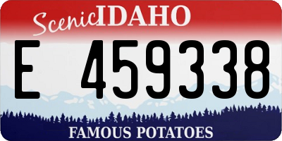 ID license plate E459338