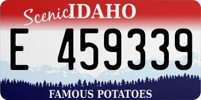 ID license plate E459339