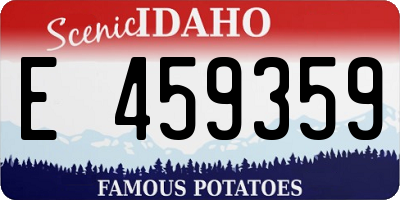 ID license plate E459359